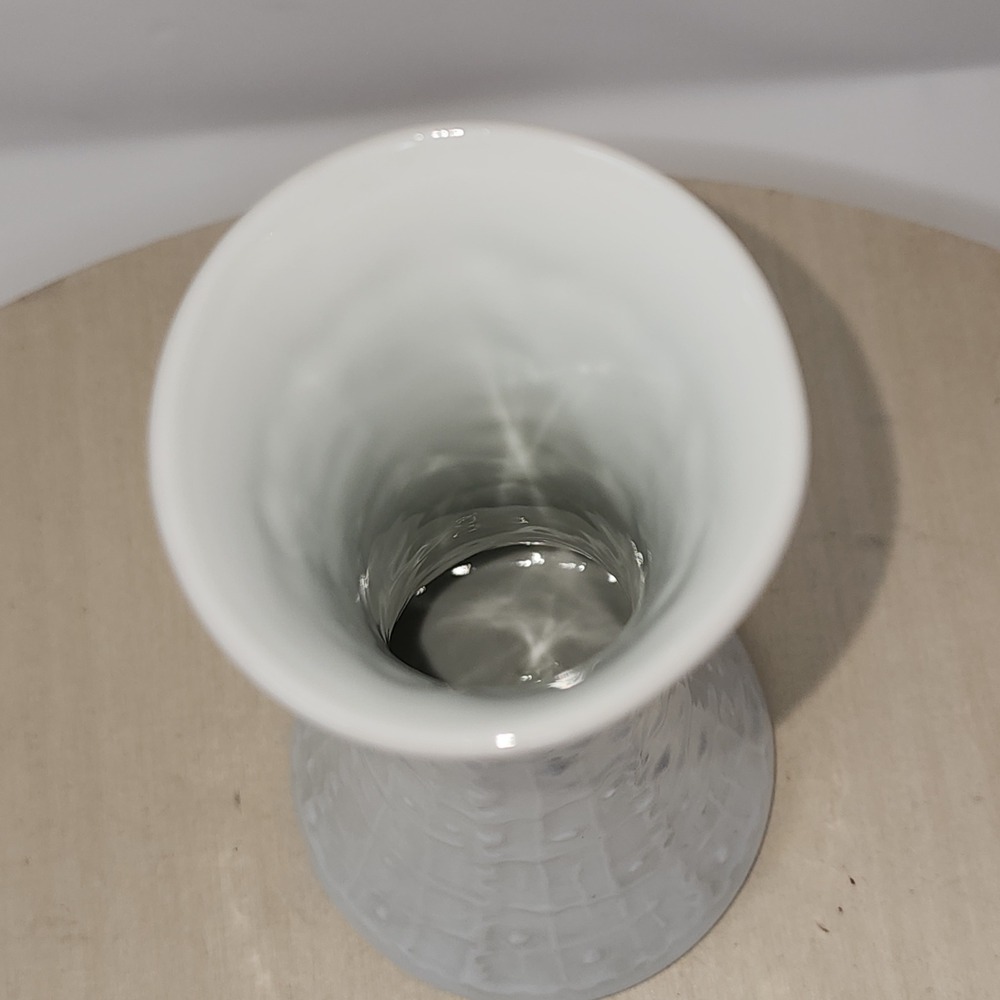 Royal Porzellan KPM Vase 7" Porcelain White Textured MCM West Germany 678/1 - Picture 12 of 13